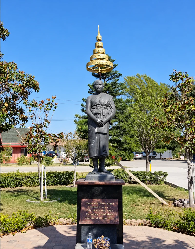 อนุสาวรีย์พระอาจารย์สมบัติ ญาณวโร ผู้ก่อตั้งวัด