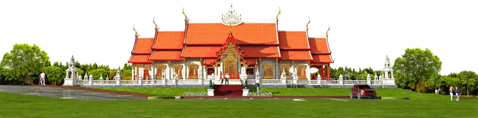 The new ordination hall