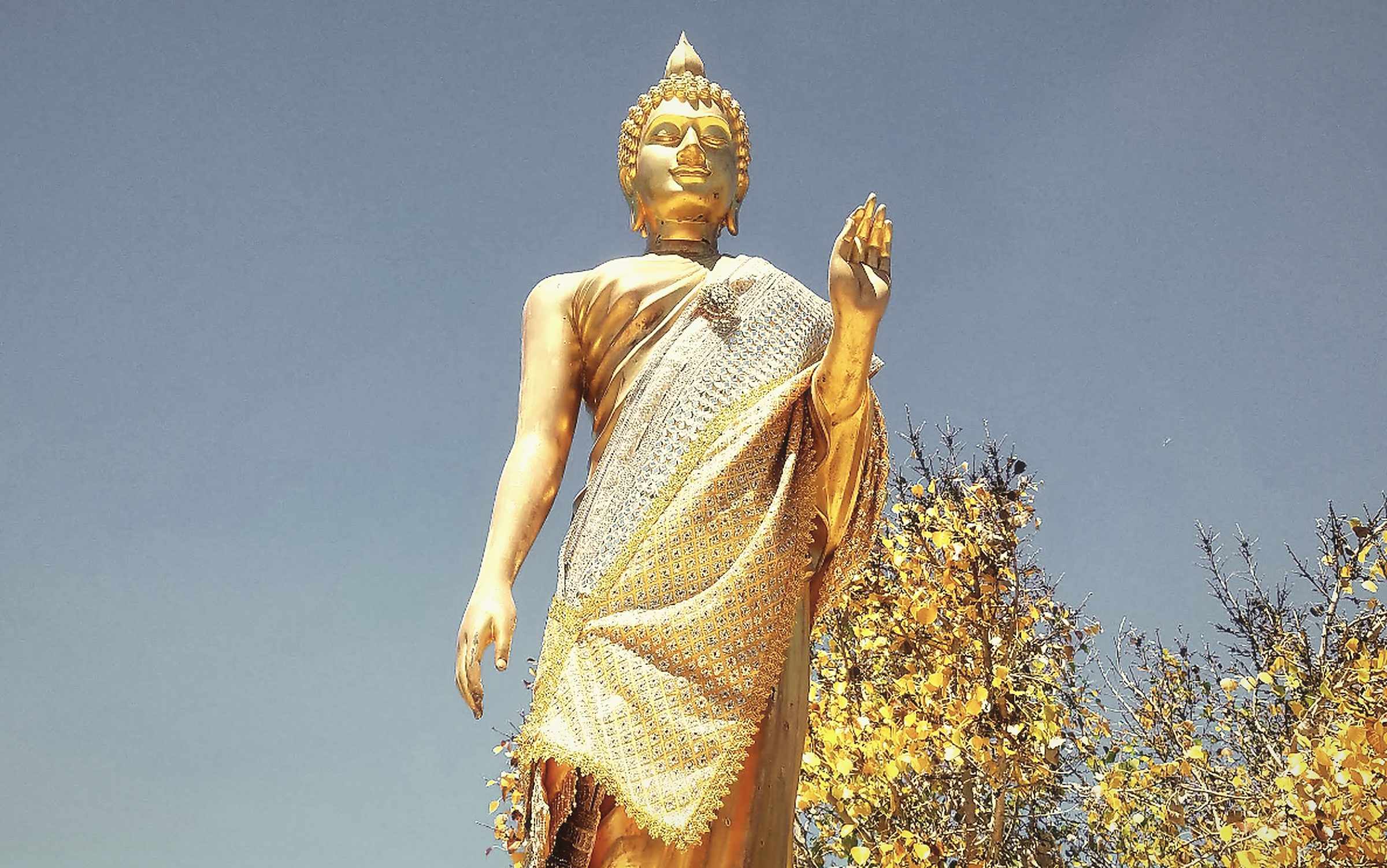 The walking Buddha